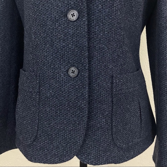 SOLD! Lauren Ralph Lauren Blue Wool Button Up Blazer Jacket Size 8 - Picture 3 of 13